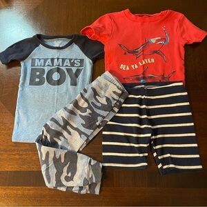 Carter’s / TCP | 2 pairs of short sleeve pjs | boy 2t & 3t